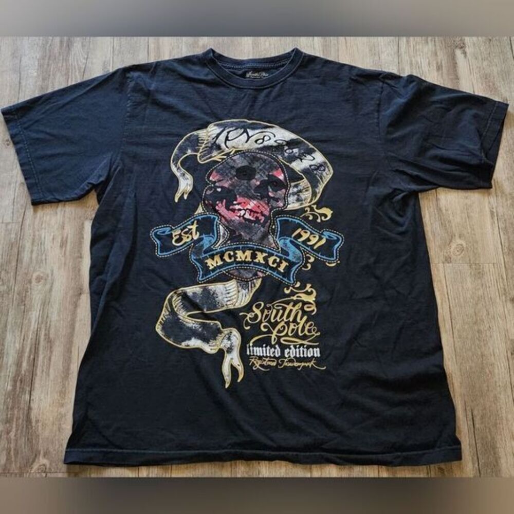 Southpole Vintage Y2K Limited edition‎ Skull T-shirt size 3XL.